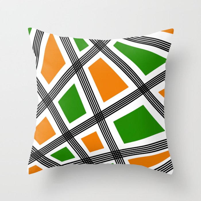 Orange and sales green pillows
