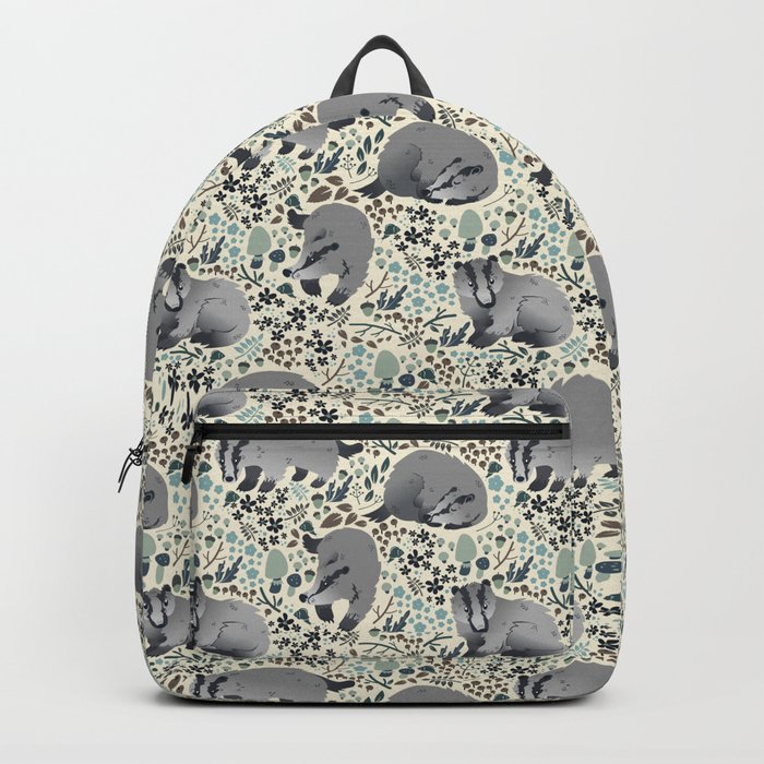 Badger pattern Backpack