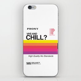 VHS and Chill iPhone Skin