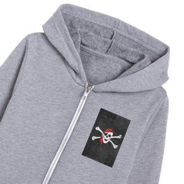 Edward Low pirate mosaic textured background Kids Zip Hoodie