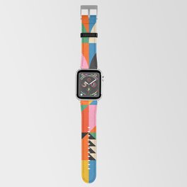 Geometric abstraction in colorful shapes   Apple Watch Band