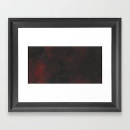 Dark and Red Framed Art Print