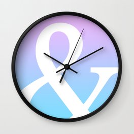 Ampersand I Wall Clock