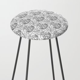 Pineapple Deco // Black & White Counter Stool