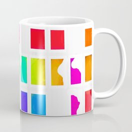 Rainbow Pixel Fashion Coffee Mug