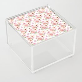 Watercolor Pink Vintage Collection Acrylic Box