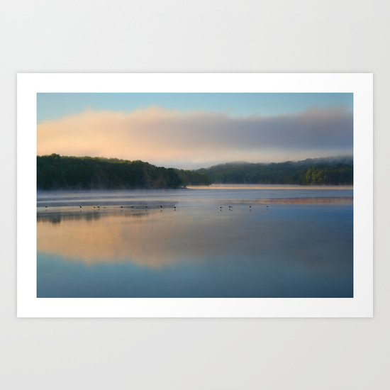 Sunrise on the Reservoir Art Print