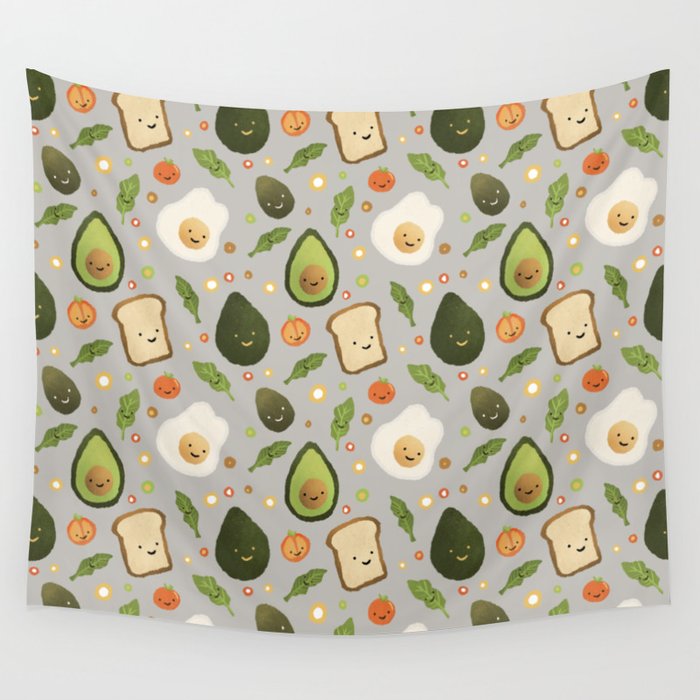 Avocado Toast Wall Tapestry