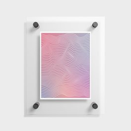 Colorful Psychedelic Lines Floating Acrylic Print