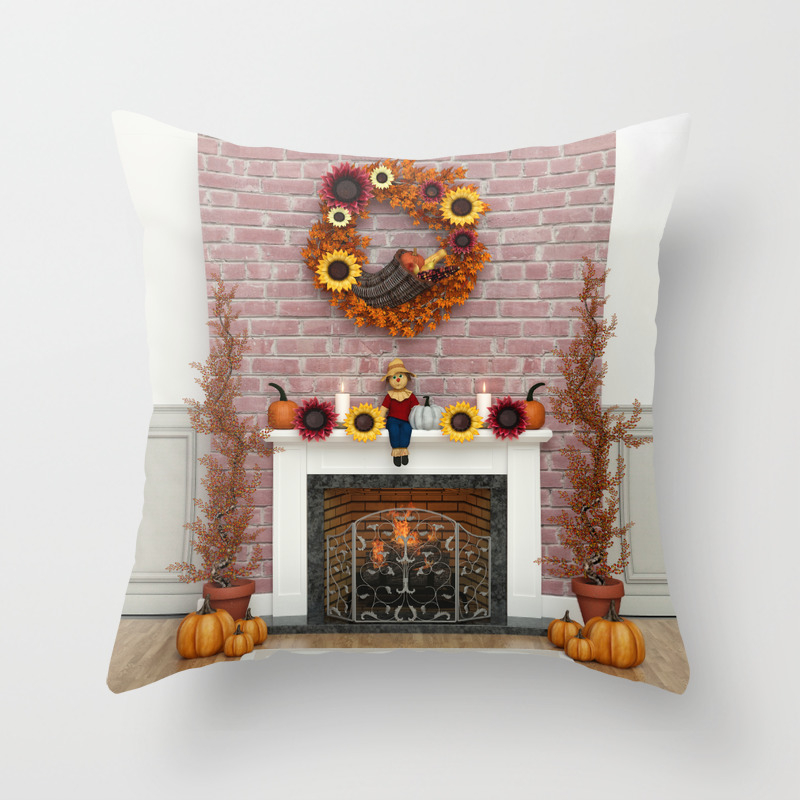 Harvest Hearth Throw Pillow By Digitalcuriositydesigns Society6
