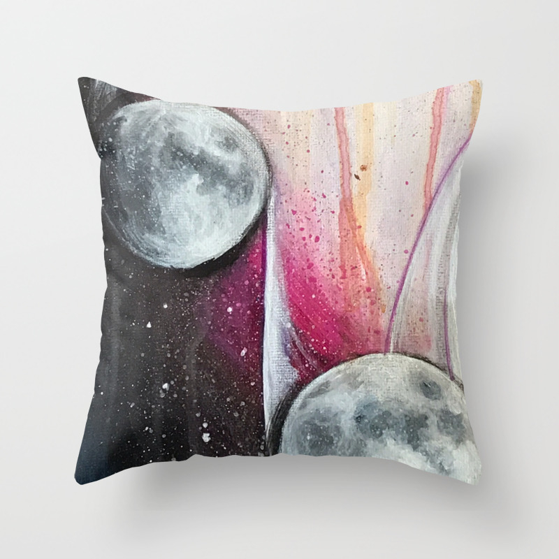 Moon Phases Luna Lunar Pink Abstract Cycle Feminine Painting