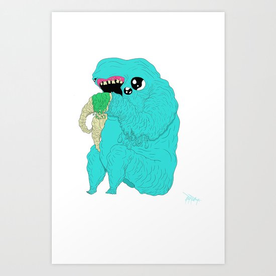 Very Tiny Feet! Art Print
