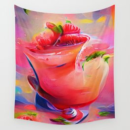 Strawberry Margarita Wall Tapestry