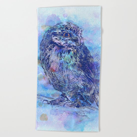 Owl Beach Towel