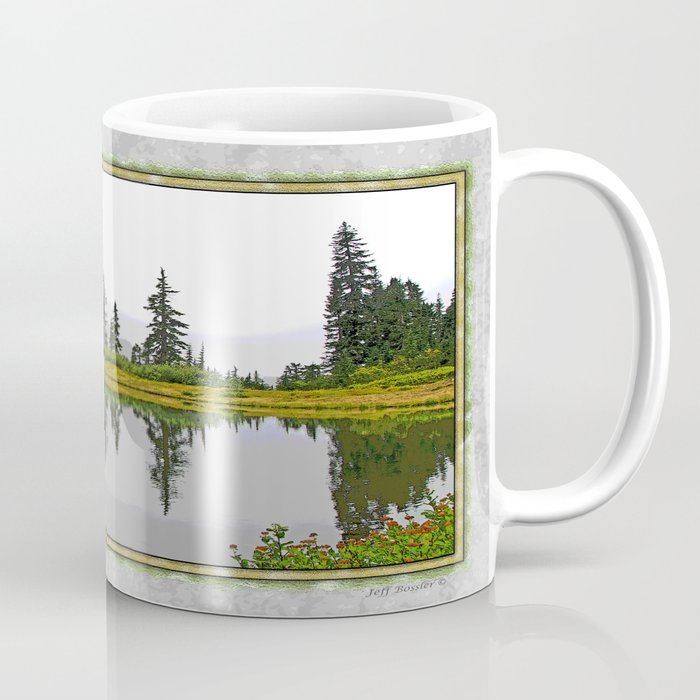 REFLECTIONS ON A PLACID MOUNTAIN LAKE Coffee Mug