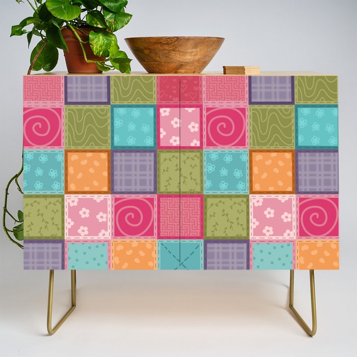 reuse fabric effect Credenza