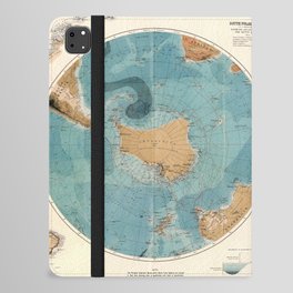 1894 Vintage Map of Antarctica iPad Folio Case