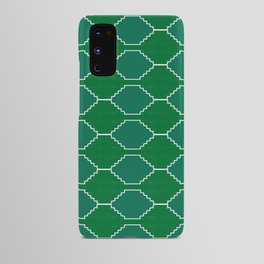 Green + Teal Southwestern Traditional Fabric Pattern Android Case