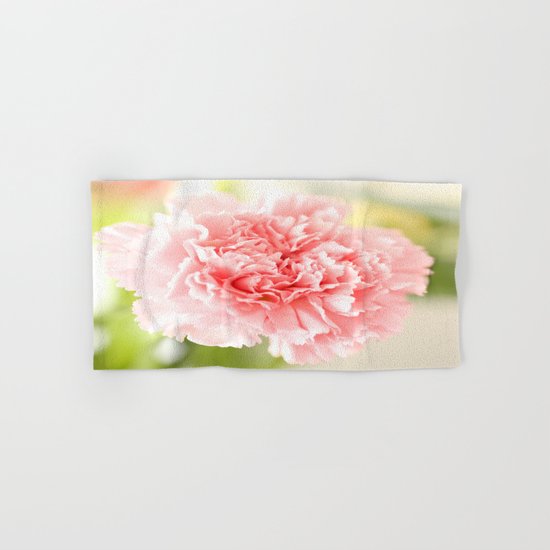 Pink Carnation Admiration Hand & Bath Towel
