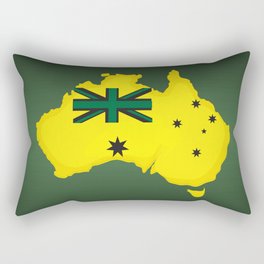 Australian flag , Australia map,lets celebrate the australian national day Rectangular Pillow