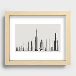 Rockets of Human Spaceflight - Past, Present, and Future Recessed Framed Print