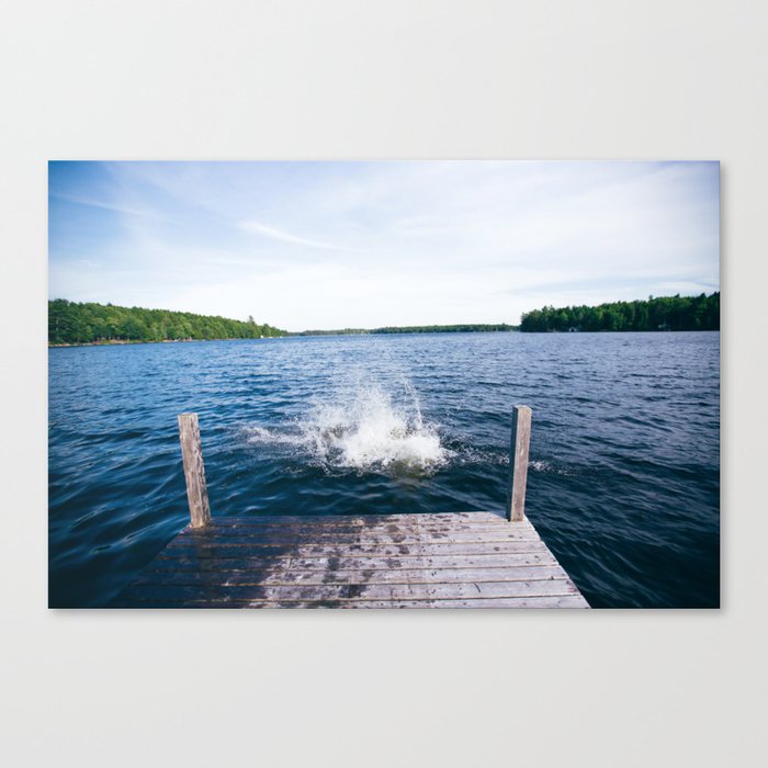 Lake Splash Canvas Print