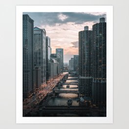 Chicago River Art Print
