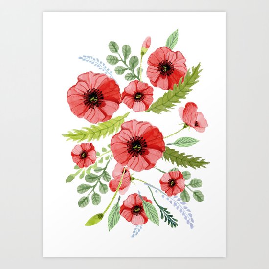 Flowers 110 Art Print