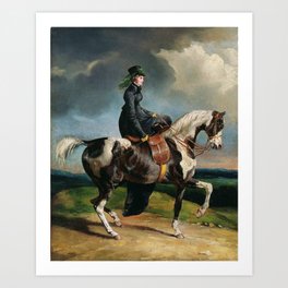  Horsewoman (1820 or later) Théodore Géricault (French, 1791-1824) Art Print | Aerosol, Surrealism, Digital, Illustration, Abstract, Pop Art, Realism, Pattern, Street Art, Watercolor 