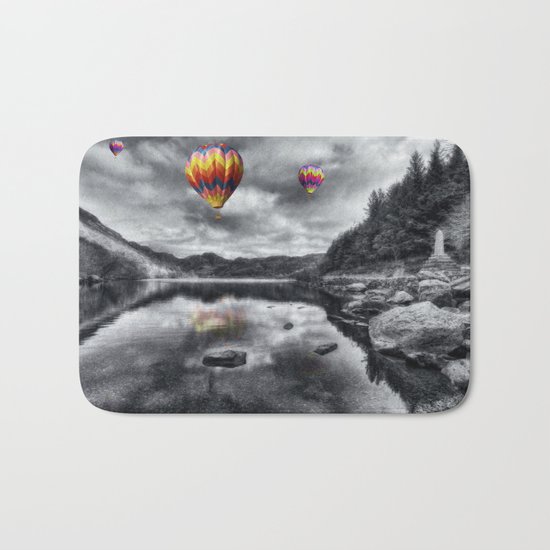 Above The Lake Bath Mat