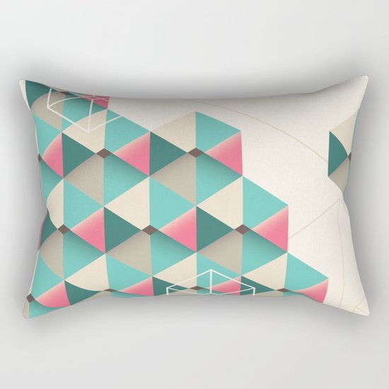 Empty cubes Rectangular Pillow