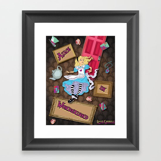 Alice in Wonderland Framed Art Print