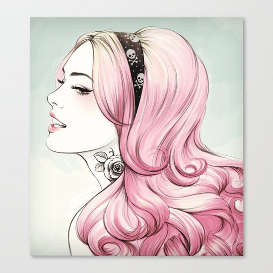 Pink Dye Canvas Print