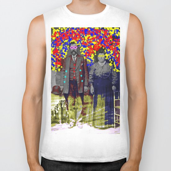flower power Biker Tank