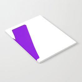 y (Violet & White Letter) Notebook