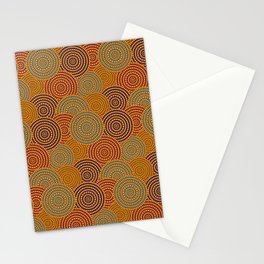 Desert Circles - Burnt Orange Stationery Card