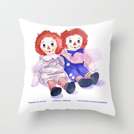 Raggedy Anne / Andy Throw Pillow