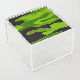 Camouflage Pattern Green and Black Military Acrylic Box