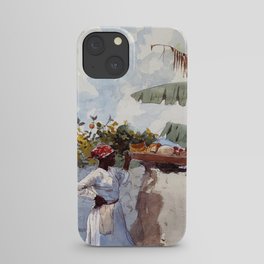 African American Masterpiece, A Woman at Rest portrait painting iPhone Case