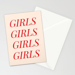 Girls  Stationery Card