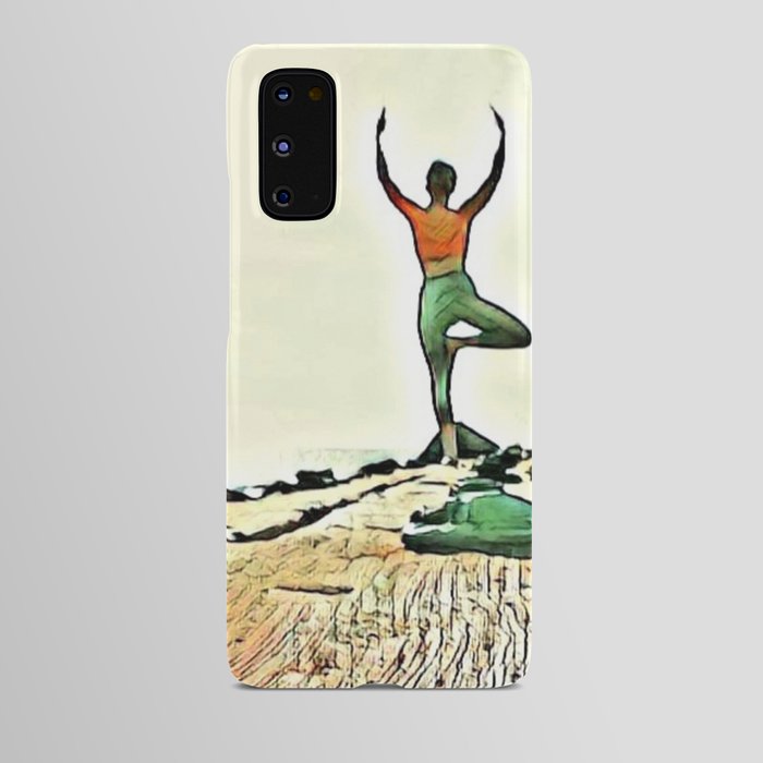 Woman Doing Yoga 5 Android Case