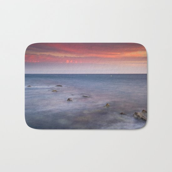 "Living...." Love the sea.... Bath Mat