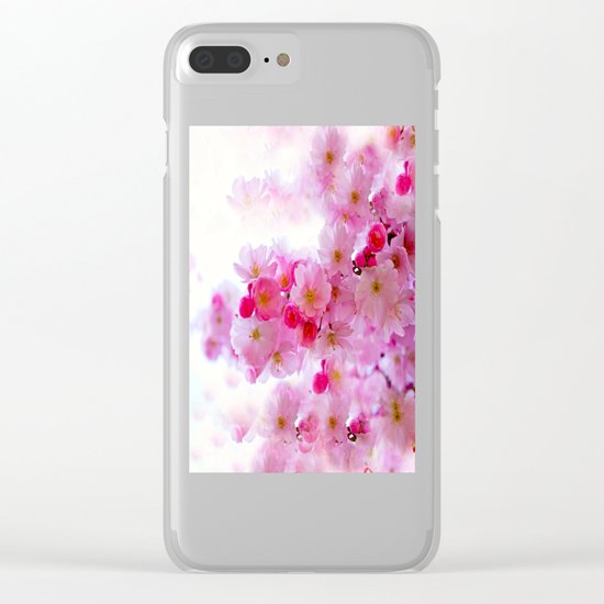 Cherry Blossom Tree So Pink Clear iPhone Case