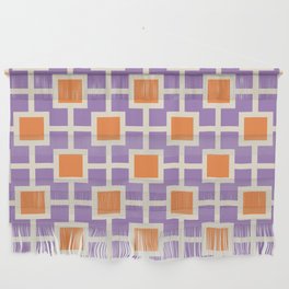 Classic Hollywood Regency Pattern 781 Lavender and Orange Wall Hanging