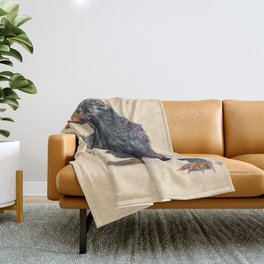 Niffler art Fantastic Beasts Throw Blanket
