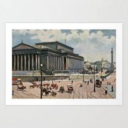  Victorian Liverpool St George's Hall Art Print