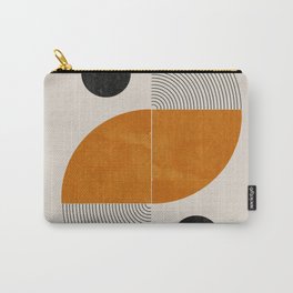 Abstract Geometric Shapes Carry-All Pouch | Watercolor, Trendingnow, Abstract, Digital, Beige, Acrylic, Pastel, Photomontage, Geometric, Balance 