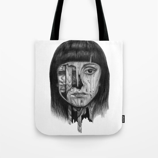 Wood Girl Tote Bag