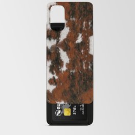 Rustic Carpet of Cowhide Fur Made with Paint Brushstrokes Android Card Case