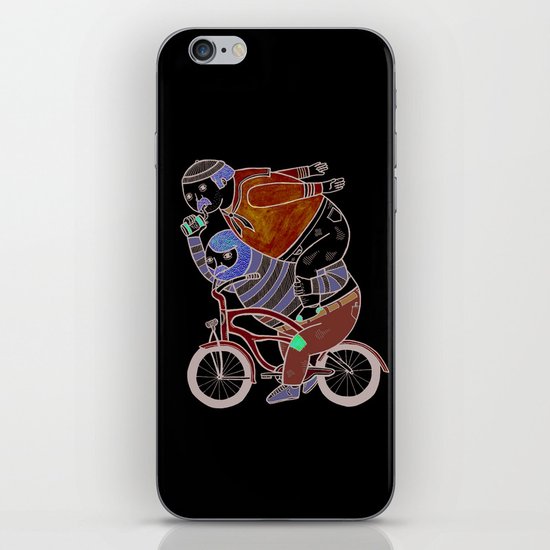 On how bicycle riders utilize team work in certain situations. iPhone Skin